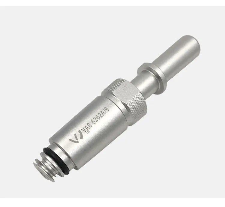 Silver metal transmission refuelling joint tool VAS6262-9 for automotive workshop use