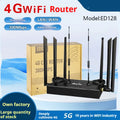 Industrial iron box 4G router with removable sucker antenna and DC power port