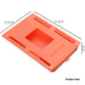 Plastic under-table storage box with cover in multiple colour options