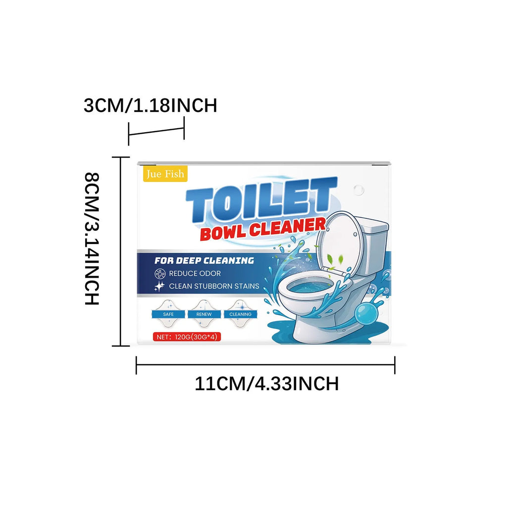 Toilet cleaning powder in four 30g sachets for removing urine stains and odours