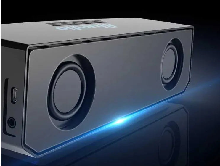 Black BS-6 cloud smart speaker with compact rectangular body measuring 227mm wide.