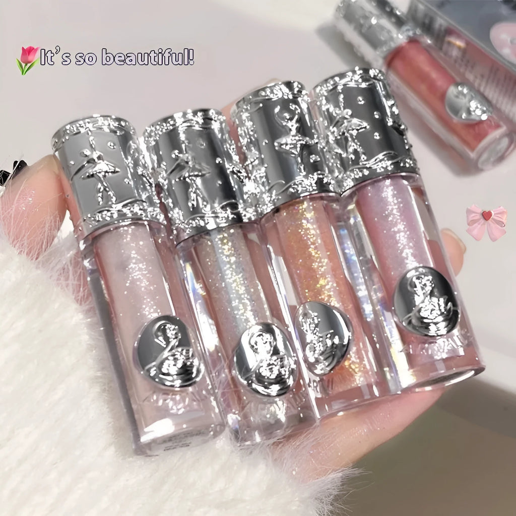 Ballet liquid eyeshadow palette showing five matte shimmer nude colours for student makeup