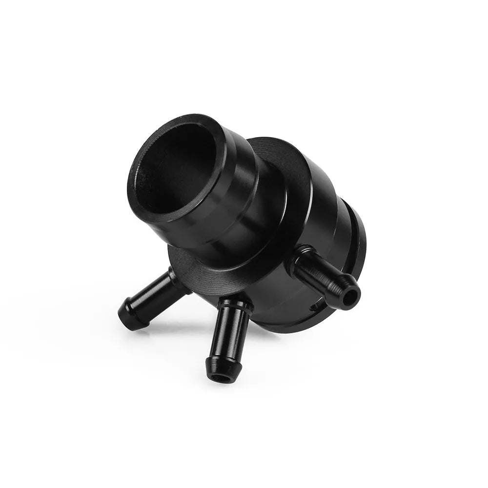 Black vacuum adapter tee for second generation engine vacuum systems with T-piece connector design