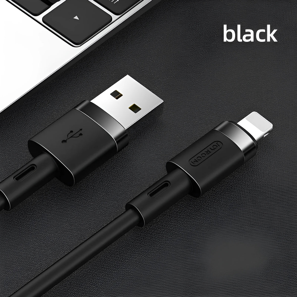 1.2 metre Type-C data cable with straight connector in five colour options