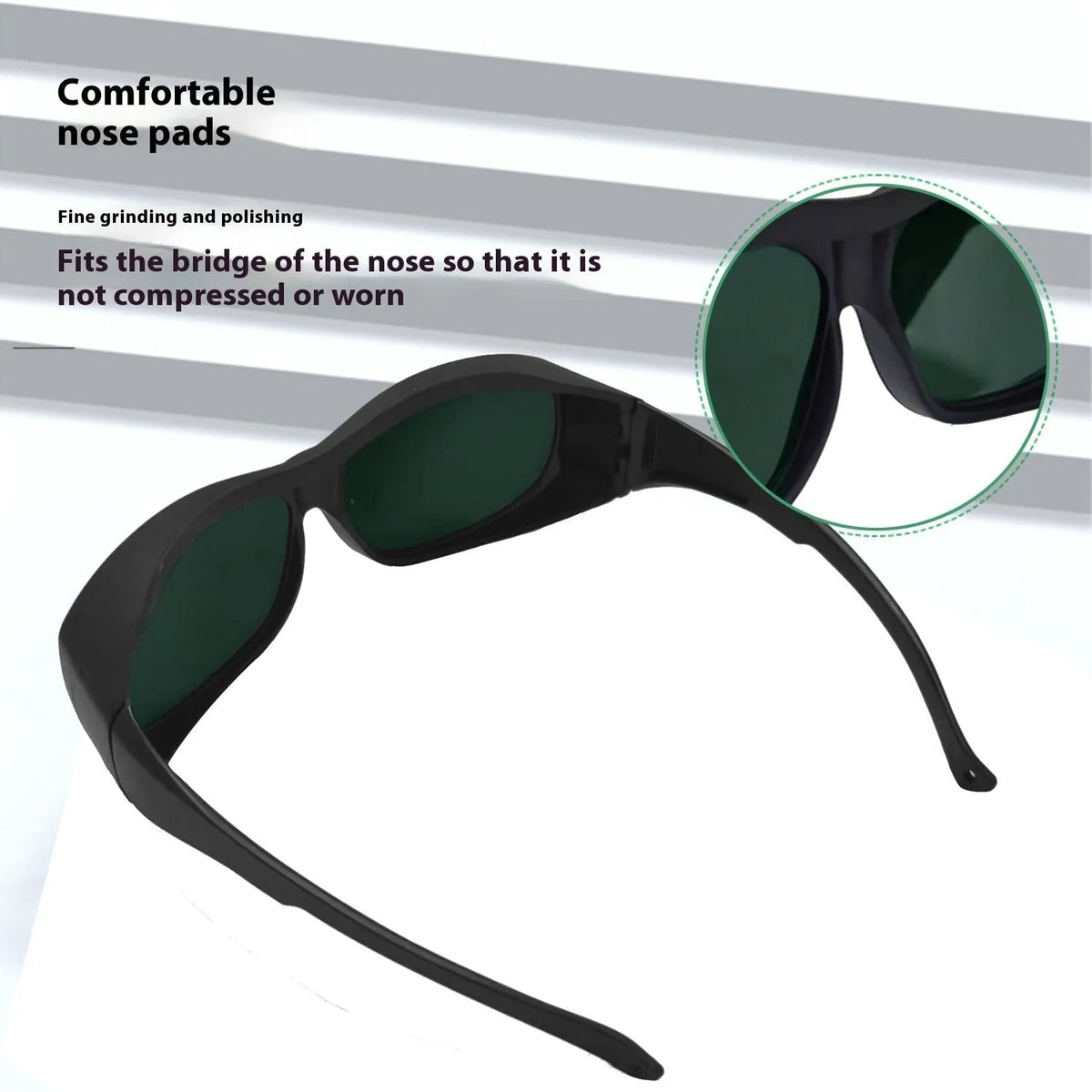 Laser protection goggles for welding and photon skin rejuvenation with 200-2000nm filtering