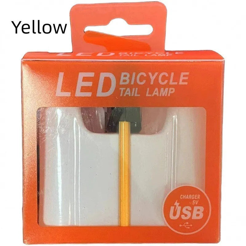 USB charging waterproof bicycle and motorcycle taillight modification wiring kit in five colour options