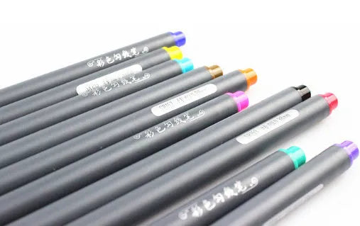 Set of 10 technical drawing pens with 0.38mm tips for architecture broadcasting mobile design work