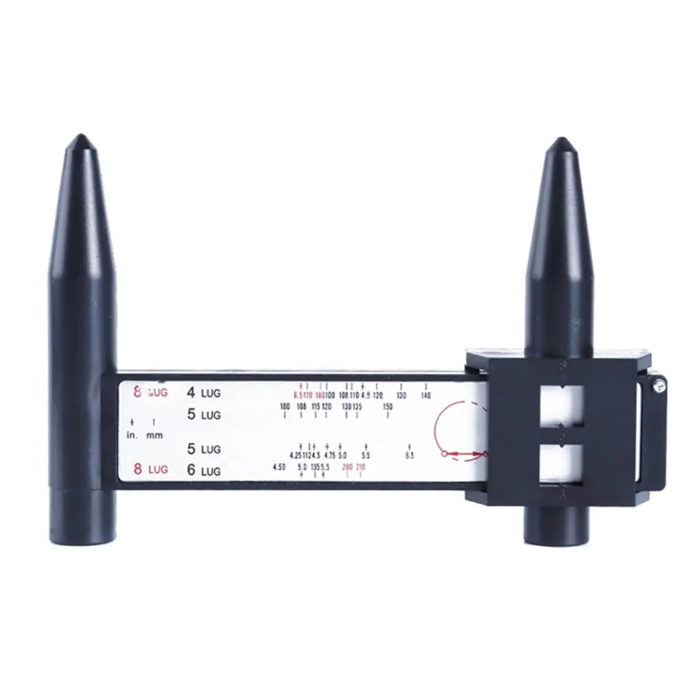 Plastic digital caliper hole distance measuring tool with 180mm range for wheel hub modifications