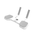 White flat support trainer with alloy aluminium frame for home physical therapy.