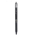 Blue and black Hot erasable 0.5mm push gel pen with plastic body and stainless steel nib