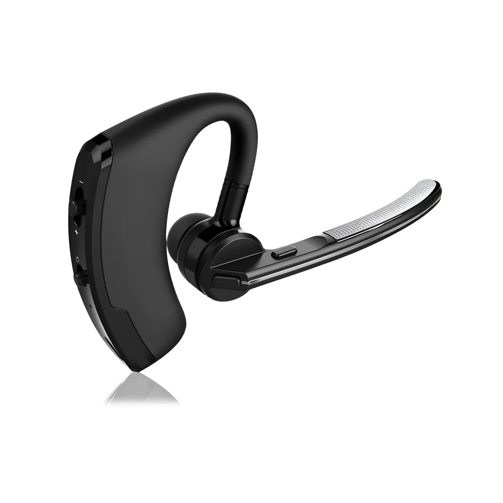 V9 Bluetooth wireless headset with ergonomic ear design and microphone for business use