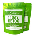 14-day herbal detox tea box with 14 individual sachets showing 42g net content