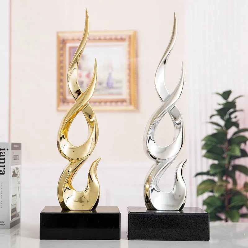Handmade resin high-rise festival decoration ornament in modern style with colour options