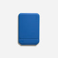 Magnetic mobile phone holder case in MOVAS leather with four colour options: black, blue, green, grey.
