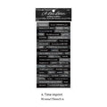 Japanese paper adhesive stickers with printed English quotations measuring 90mm by 175mm in four colour variations