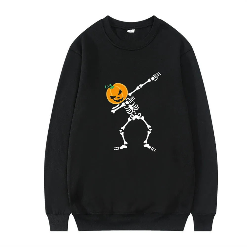 Women's printed long sleeve crew neck top in red cotton polyester blend fabric.