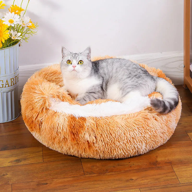 Waterproof semi-surrounded cloth dog kennel in champagne colour, shown in a 50cm size.