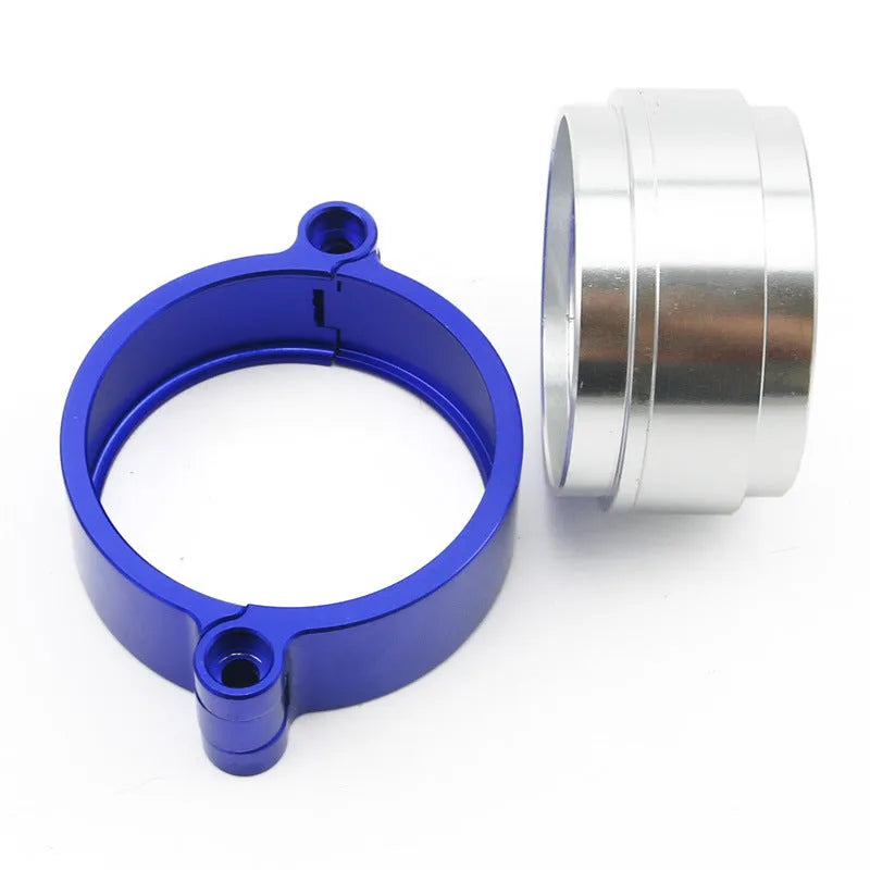 Aluminium car modification fixed movement clamp in black blue or red colours for exhaust systems