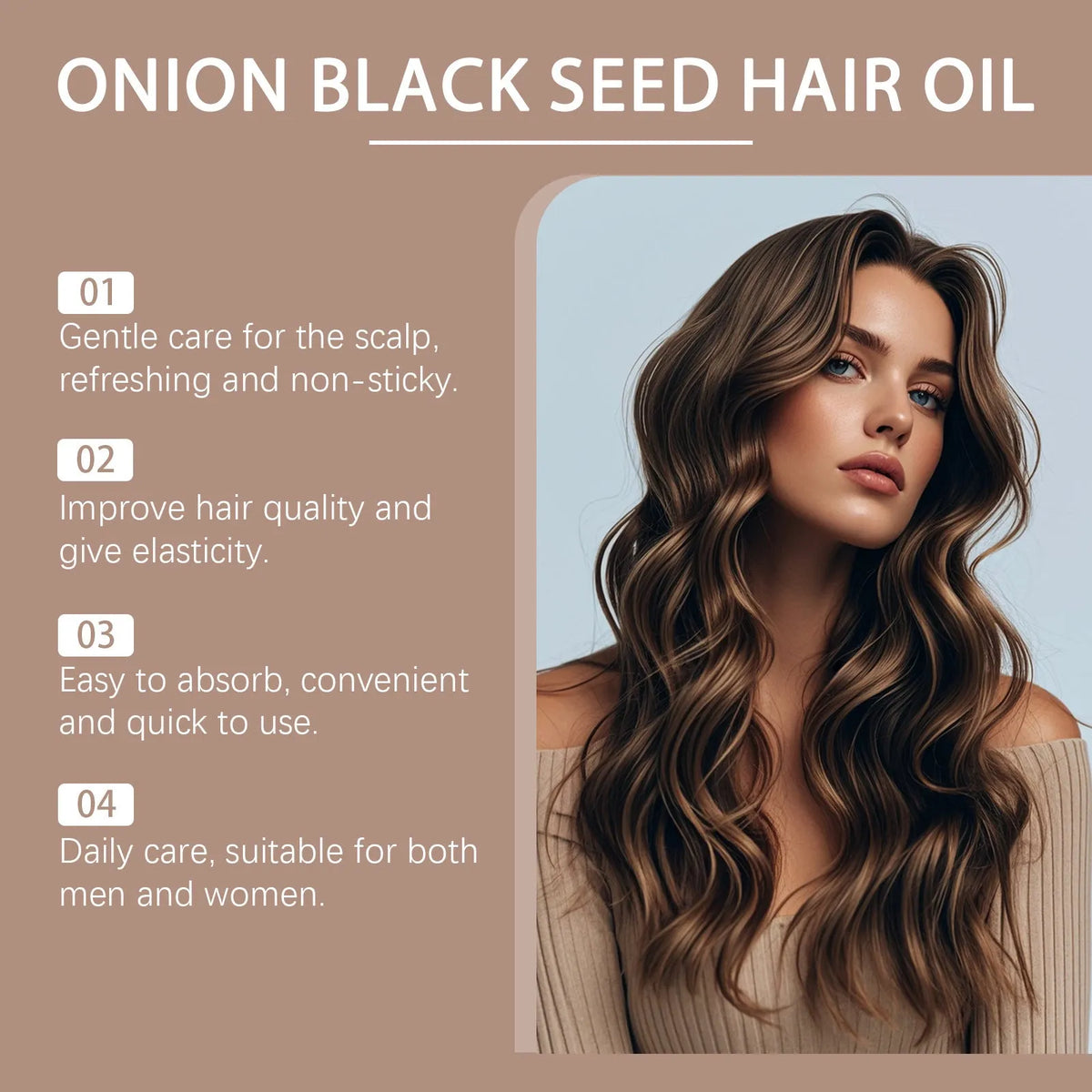 100ml hair care essential oil bottle with accessories in presentation box