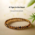 New Chinese style tigereye bracelet with geometric round beads