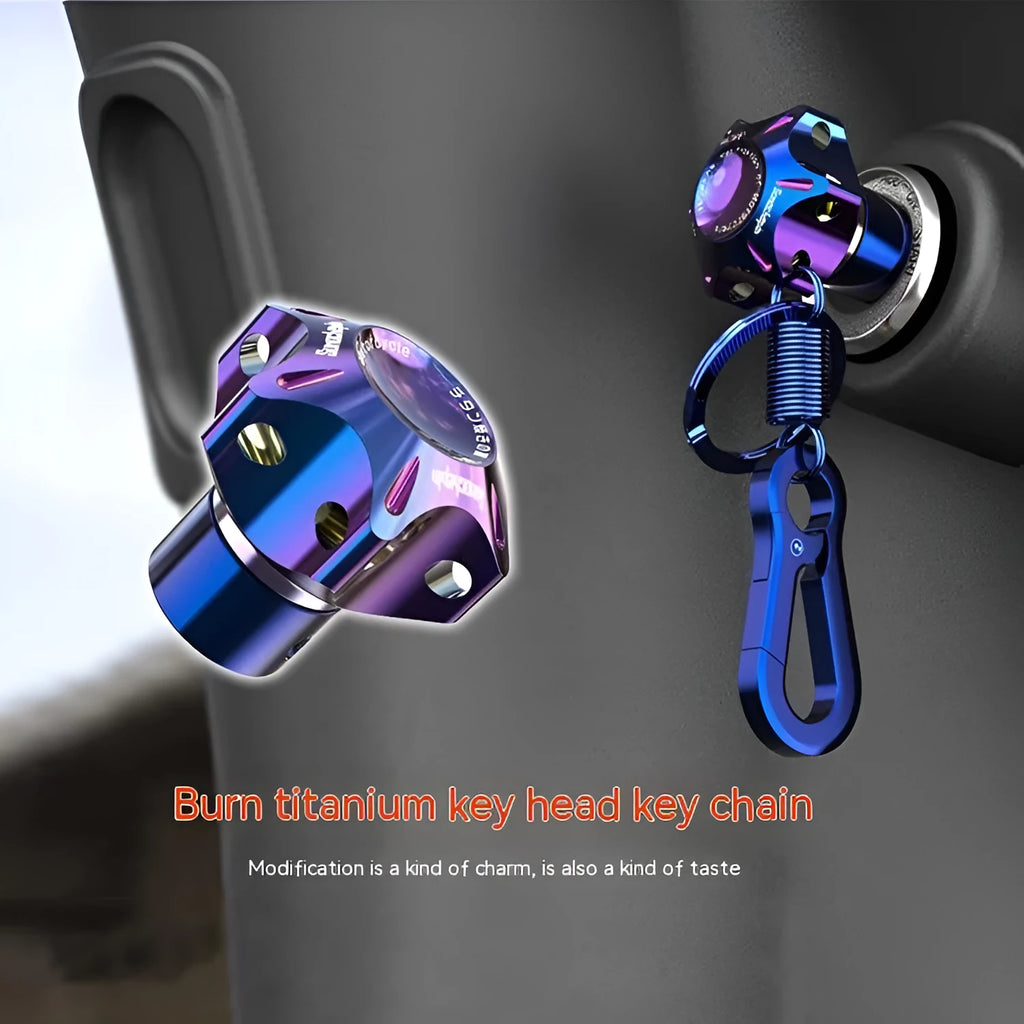 T6 aluminium motorcycle key cover in hexagonal, star or plum blossom designs for 1.6x9mm universal keys