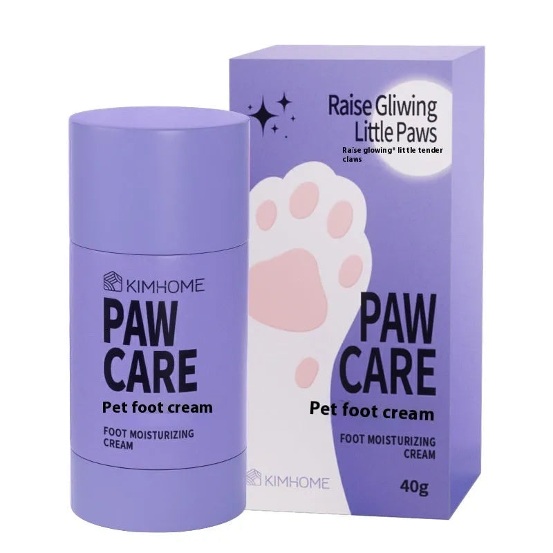 40g tub of pet foot cream with Brazil palm wax for cat and dog claw care