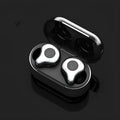 Wireless TWS Bluetooth headset and charging case shown in one of six colours: Coffee, Coppery, Grey, Purple, Red, or Silver.