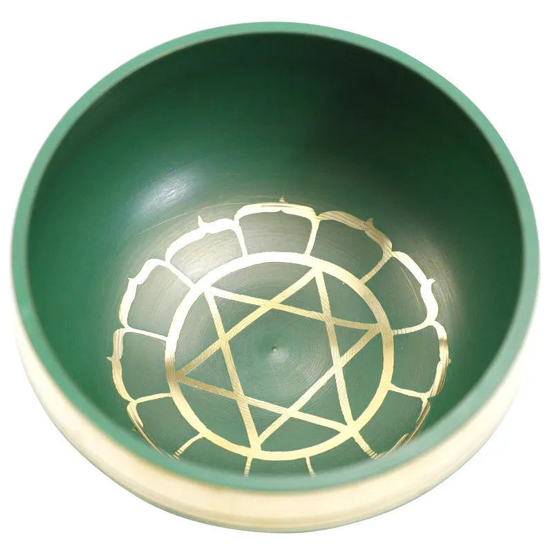 7.8cm hand-hammered Himalayan singing bowl in seven colour options for meditation and sound therapy