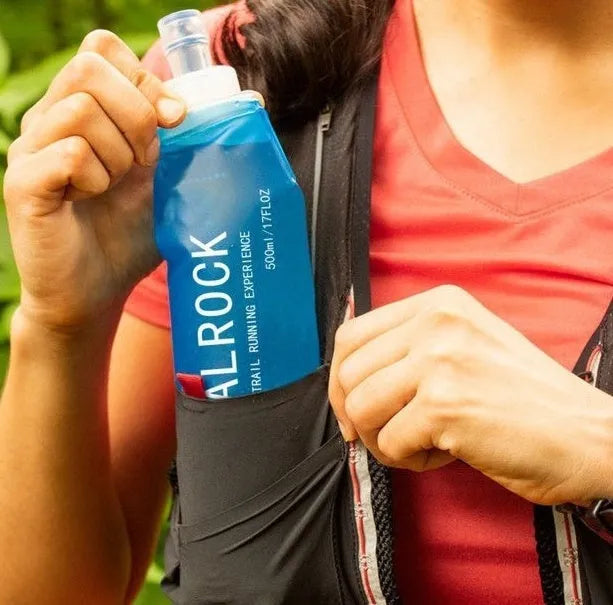 Flexible plastic portable drinking straw for sports like mountain biking and climbing