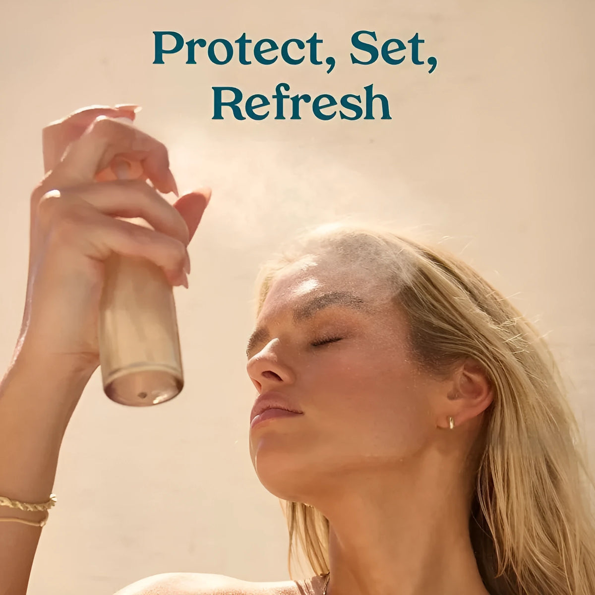 75ml plastic spray bottle of a light texture facial moisturising and nourishing spray