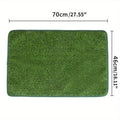 Artificial grass dog toilet training mat with drainage holes and plastic base in three size options