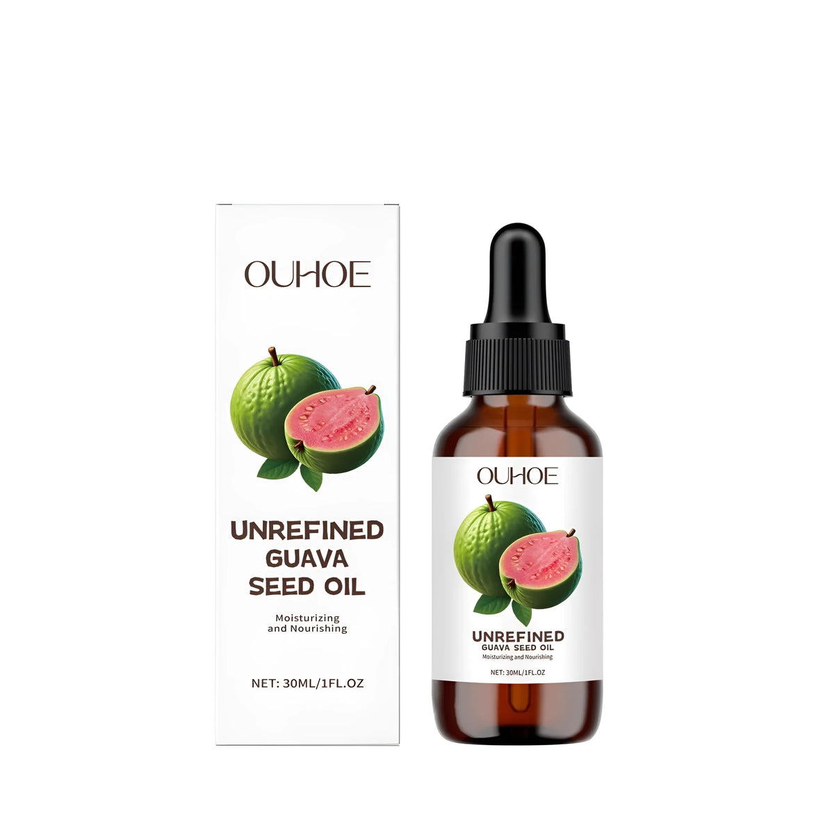 30ml bottle of guava seed oil for facial skincare with natural guava extract