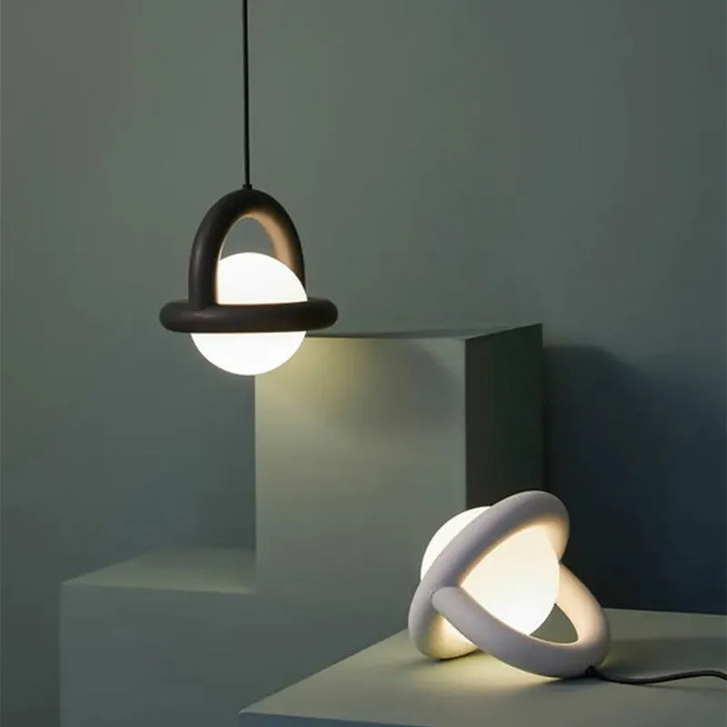 Danish designer hanging line pendant lamp in matte finish with adjustable cord for bedside or living room.