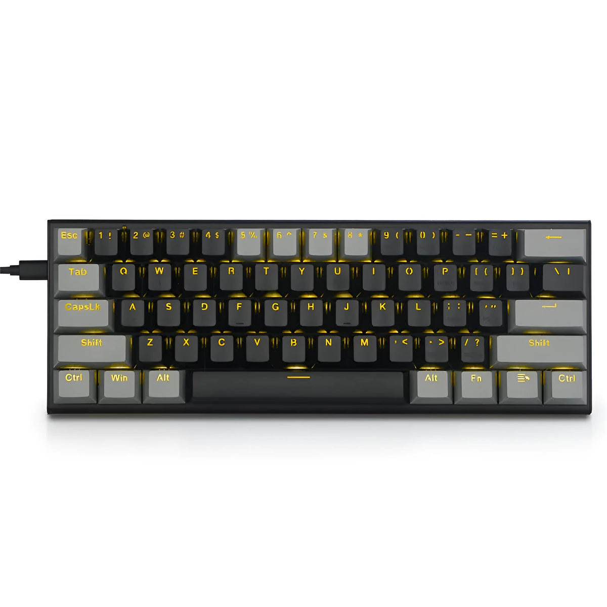 Z11 mechanical keyboard aluminium keycaps with backlighting options in black/grey colour combinations
