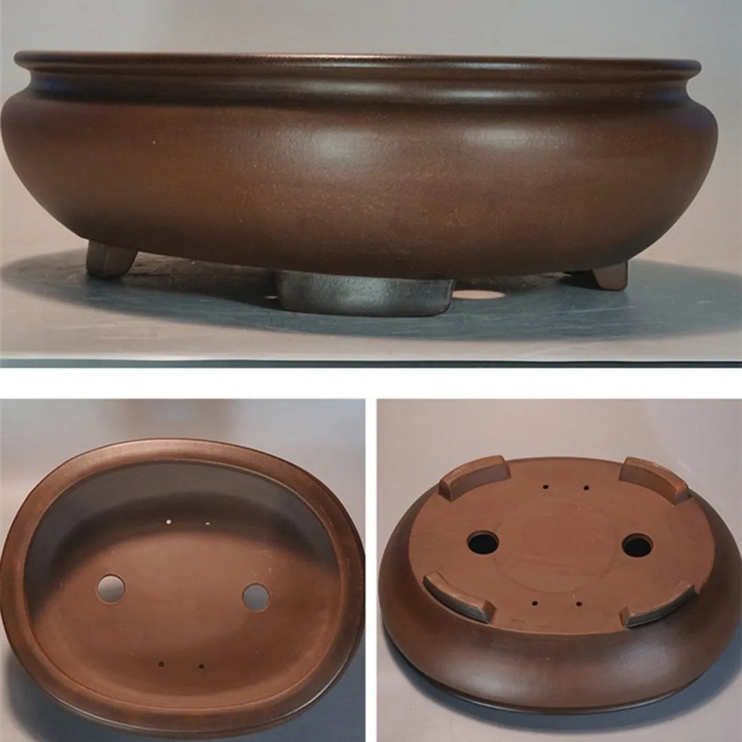 Handcrafted purple sand desktop flowerpot measuring 58x47x18cm in classical style.