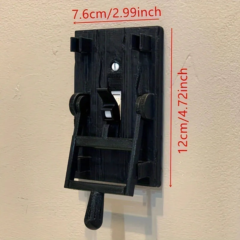 Retro DZ1V1 single control mechanical light switch with PLA shell for exposed decorative installation.