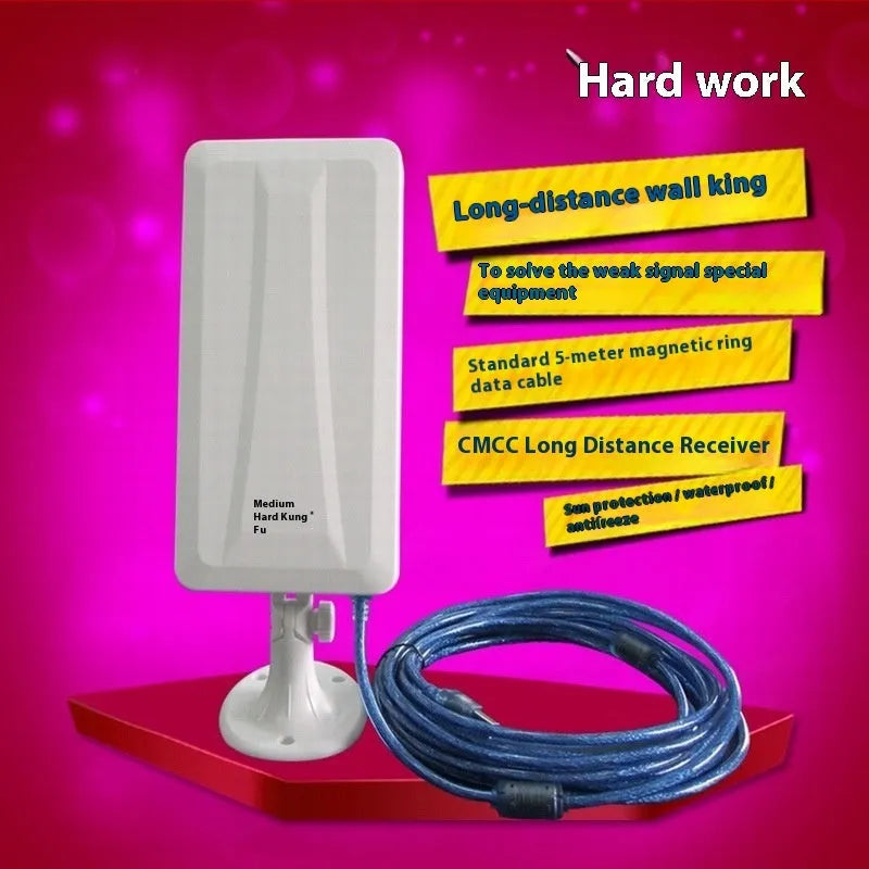White USB wireless network card with compact design for desktop placement