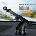 Tarnish silver car phone holder with wireless charging and suction cup mount