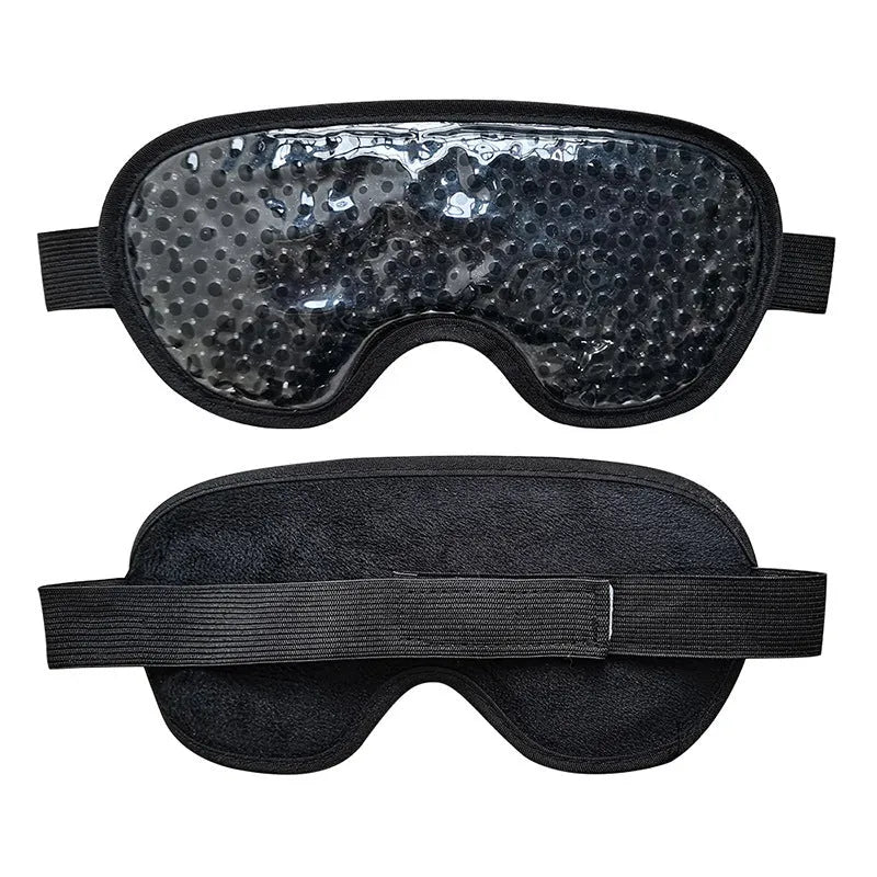 White portable rechargeable eye mask for hot and cold compress therapy with atomisation function.