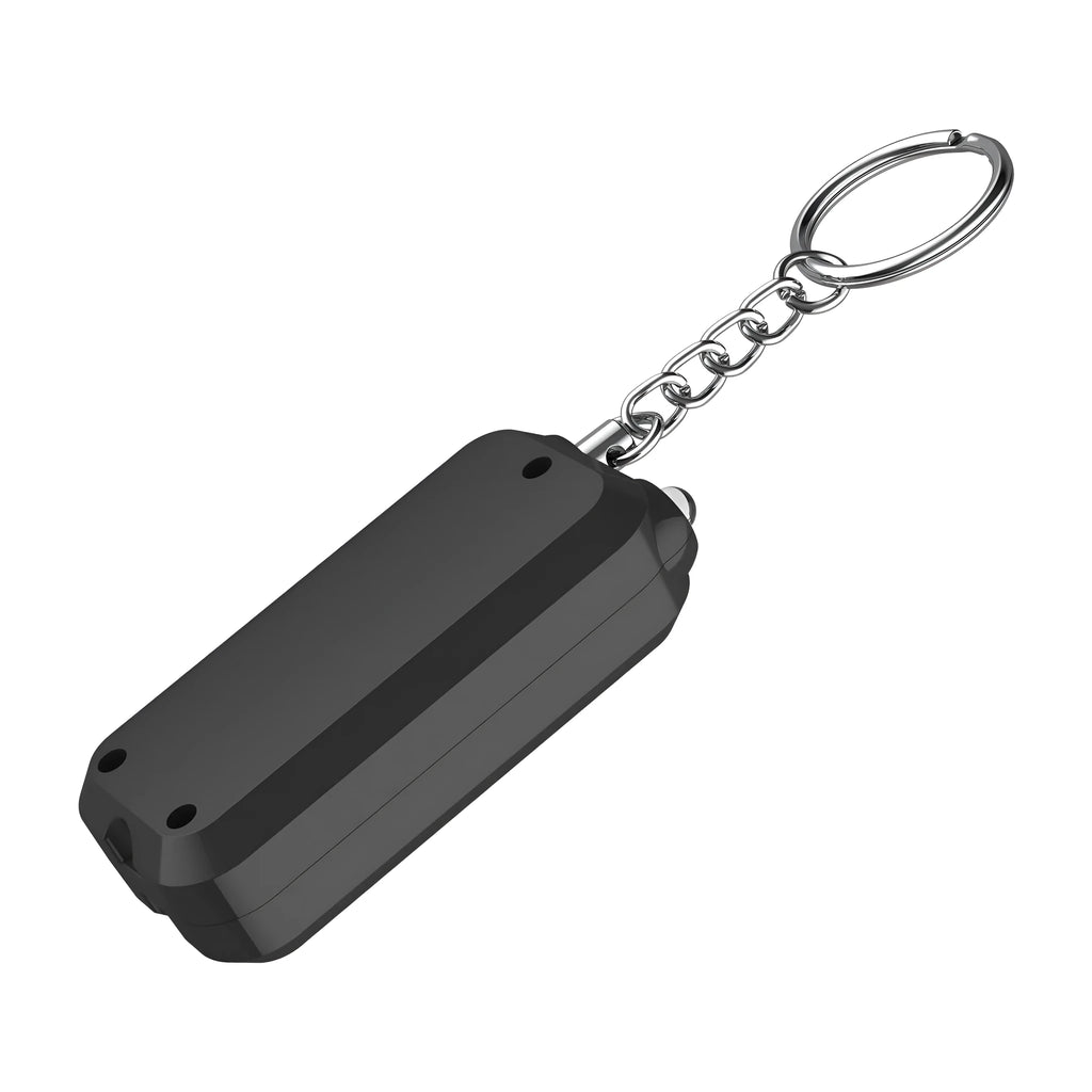 Compact personal safety alarm in pink, black, white, yellow or green with 130DB volume for women's protection