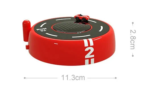 Solar car fragrance decoration with modern round design for vehicle dashboard placement