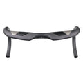 Wei Bike matt carbon fibre road bicycle handlebar showing bent shape