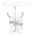 Adjustable LED desk lamp with bookshelf design for reading and study tasks