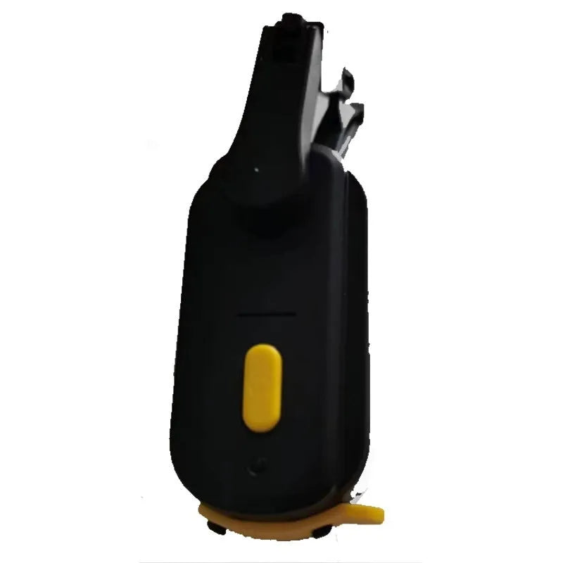Black plastic smart motorcycle helmet wiper with 65mm blade and 800mA motor, model TZ-HW065.