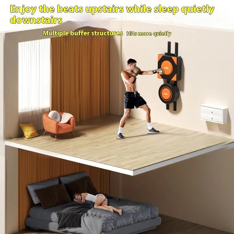Hanging boxing sandbag wall target made from PU leather for home training