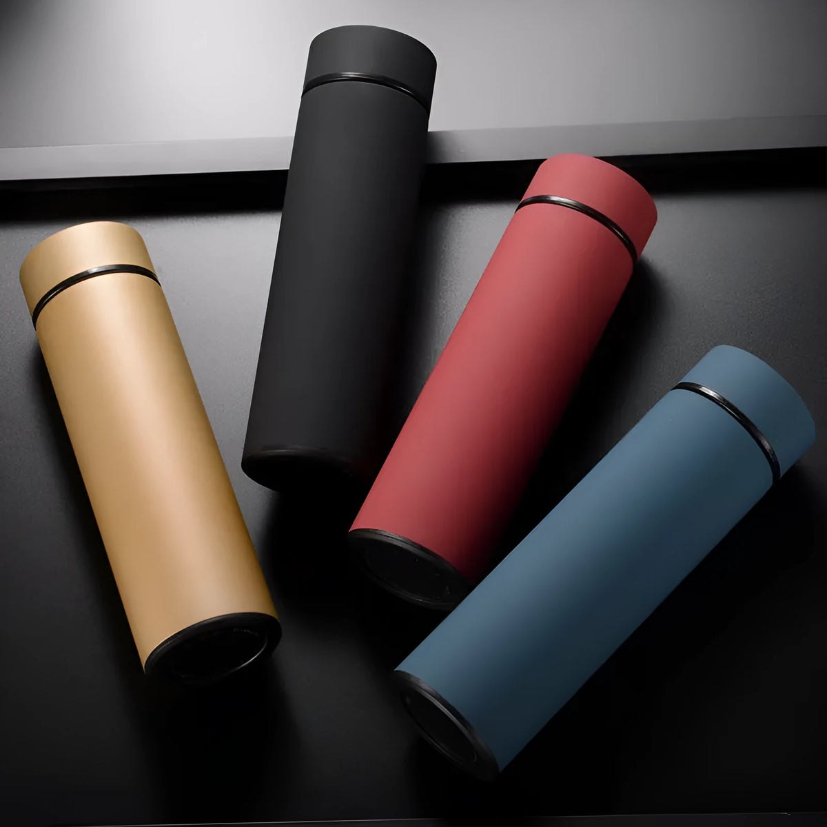 450ml stainless steel vacuum insulated water bottle with double wall construction and arrow shaped mouth