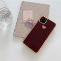 Solid blue TPU back cover case on an iPhone 11 Pro
