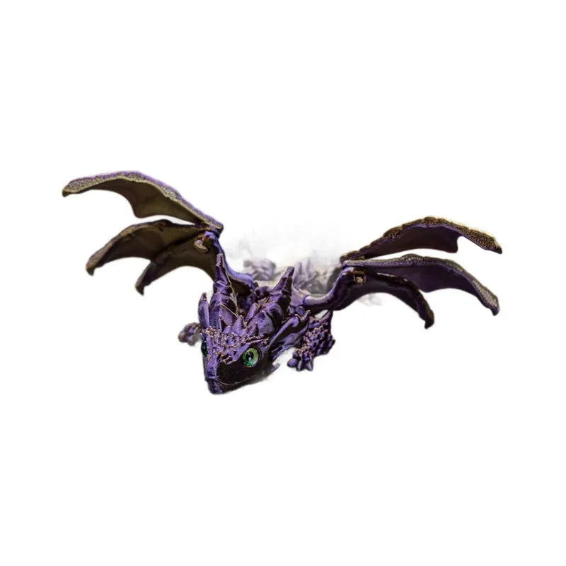 PLA flying dragon wings toy decoration in multiple colours measuring 25cm wide