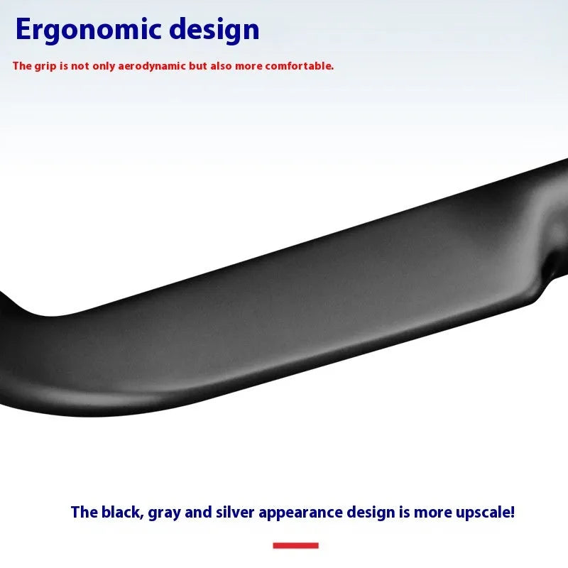Carbon fibre road bicycle handlebar in black or red with double-line graphics, showing 31.8mm clamp.
