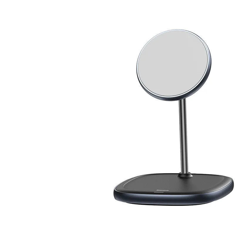 Swan magnetic desktop wireless charger for Apple iPhone 12 in black or white